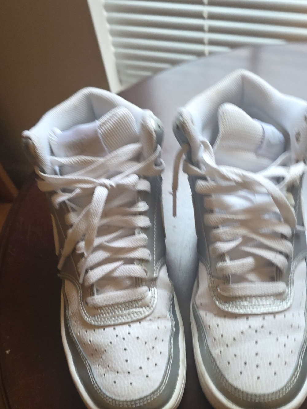 Nike White and Gray Athletic Shoes